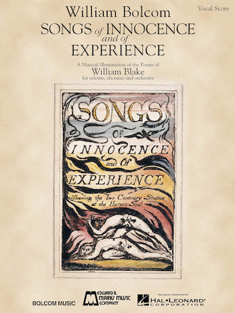 Bolcom, William - Songs of Innocence and of Experience - Opera Vocal Score (English) (SPECIAL ORDER)