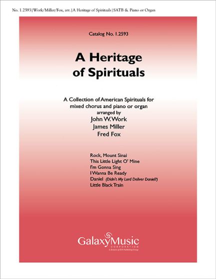 A Heritage of Spirituals  arr. John W.  Work, James Miller, Fred Fox SATB