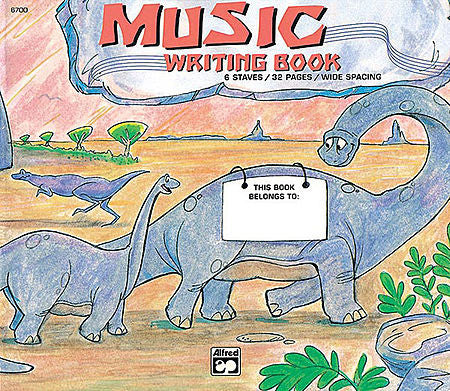 Alfred's Basic Music Writing Book (Dinosaur Cover)