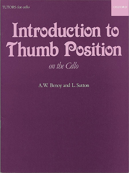 An Introduction to Thumb Position - Benoy, A. W./Sutton, L. - Sheet Music