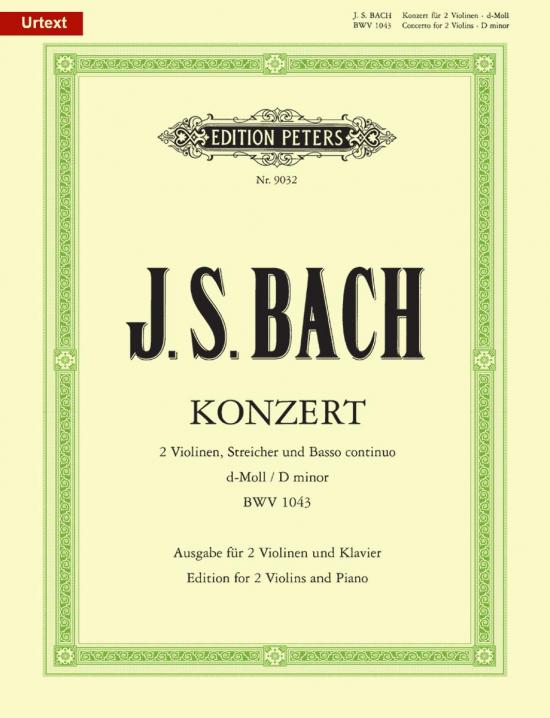 Bach - Concerto in D minor, BWV 1043 ed. David Oistrakh & Wilhelm Weismann - Violin Ensemble Duet: Two (2) Violins & Piano - Score & Parts