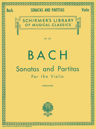 Bach - Six (6) Sonatas & Partitas ed. Eduard Herrmann (BWV 1001, 1002, 1003, 1004, 1005, 1006) - Violin Solo