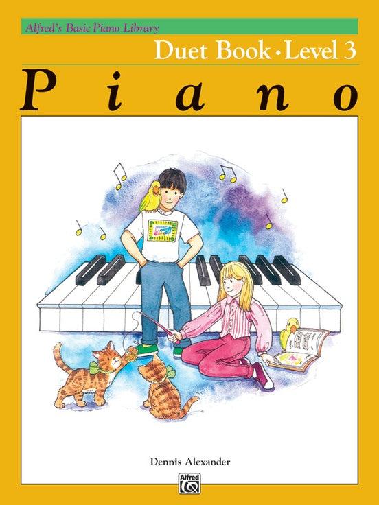 Alfred's Basic Piano Library - Duet Book Level 3 - Piano Duet (1 Piano 4 Hands)