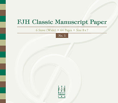 FJH Classic Manuscript Paper No. 1 - Edwin McLean - All Book