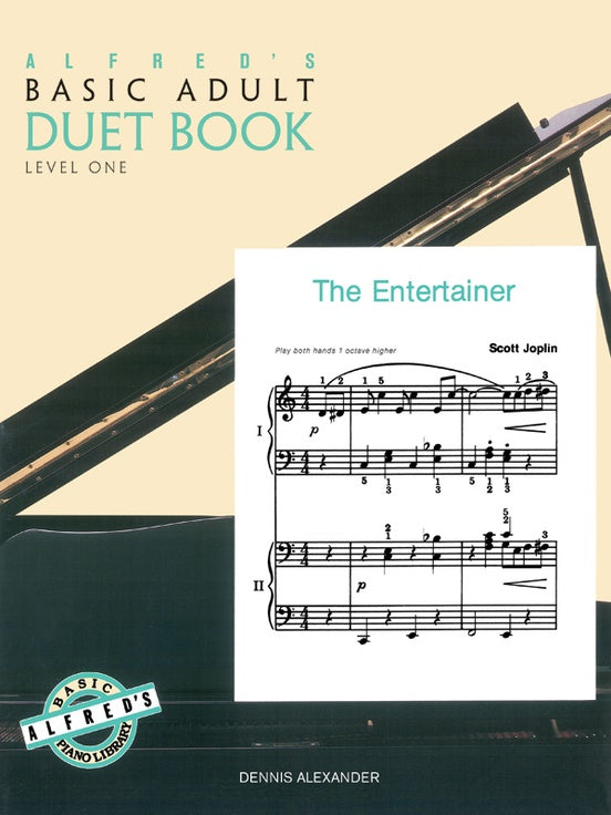 Alfred's Basic Adult Piano Course - Duet Book Level 1 - Piano Duet (1 Piano 4 Hands)