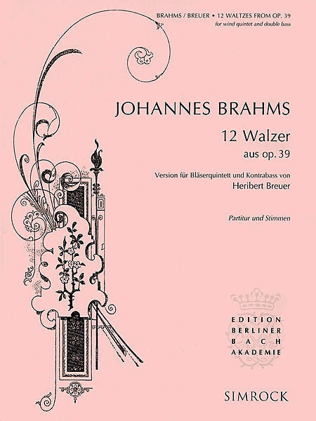 12 Waltzes from Op. 39 Score and Parts (arr. Heribert Breuer) Boosey & Hawkes Chamber Music Score and Parts