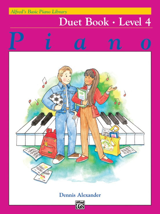 Alfred's Basic Piano Library - Duet Book Level 4 - Piano Duet (1 Piano 4 Hands)