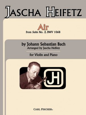 Bach - Air From Suite No. 3, Bwv 1068 arr. Jascha Heifetz - Violin & Piano
