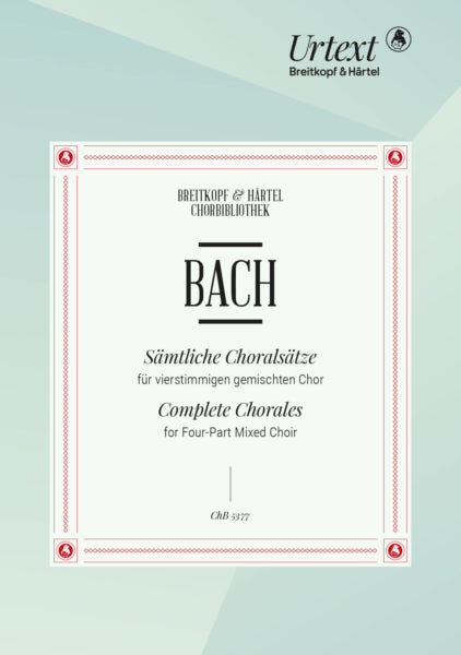Bach, J. S. - Complete Chorales Urtext edited by Thomas Daniel [SATB]