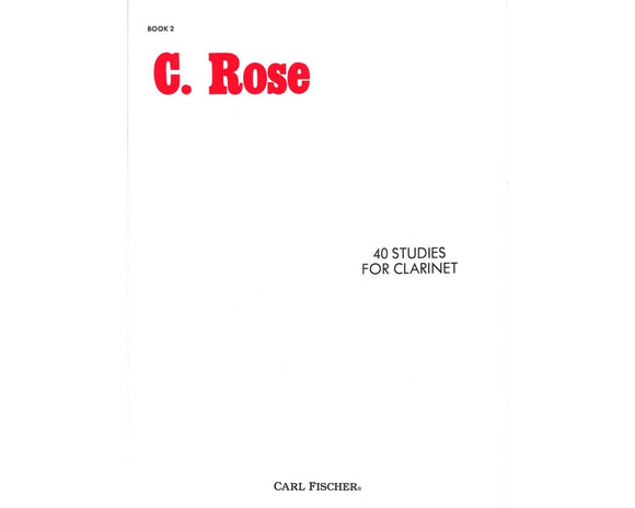 40 Studies Book 2, Clarinet solo C MAJOR - Cyrille Rose