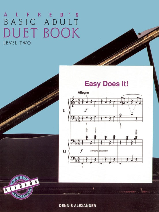 Alfred's Basic Adult Piano Course - Duet Book Level 2 - Piano Duet (1 Piano 4 Hands)