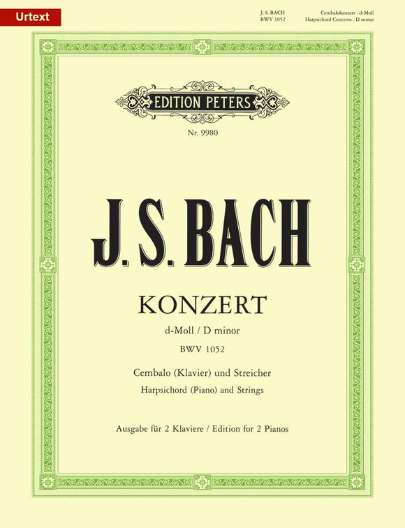 Bach Concerto No. 1 in D Minor BWV 1052 (Schulze/K.Schubert)