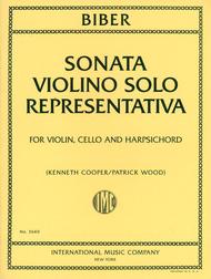 Biber - Sonata Violino Solo Representativa for Violin, Cello and Harpsichord (Cooper/Wood)