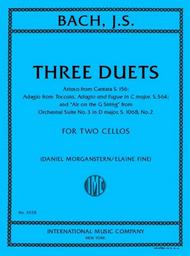 Bach, J. S. - Three Duets for Two Cellos (Morganstern/ Fine)