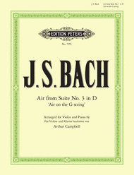 Bach - Air On The G String from Orchestral Suite No. 3 in D arr. Arthur Campbell - Violin & Piano