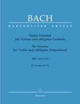 Bach - Six (6) Sonatas for Violin & Harpsichord, Volume 2 BWV 1017-1019 - Violin & Piano
