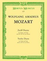12 Duette KV 487 for Violin & Viola - Mozart, Wolfgang Amadeus (Mueller-Crailsheim)