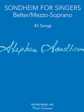 Sondheim for Singers - Belter/Mezzo-Soprano