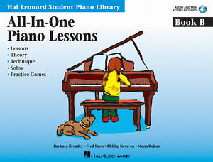 All-In-One Piano Lessons Book B Educational Piano Library Book/Online Audio