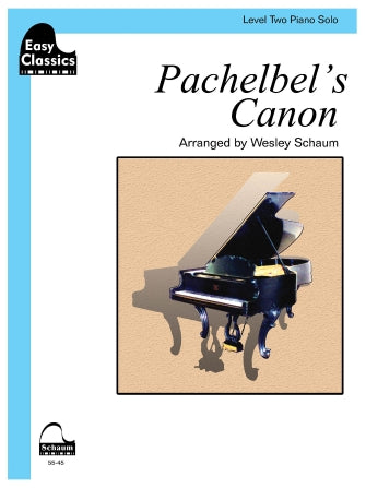 Pachelbel's Canon - Pachelbel arr. W. Schaum, Easy