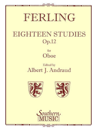 18 Studies, Op. 12 Unaccompanied Oboe - Wilhelm Ferling/arr. Albert Andraud