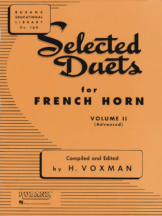 Selected Duets for French Horn Volume 2 - Advanced (Voxman)