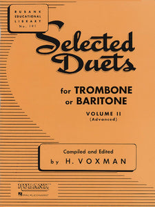 Selected Duets for Trombone or Baritone Volume 2 - Medium-Advanced edited H. Voxman