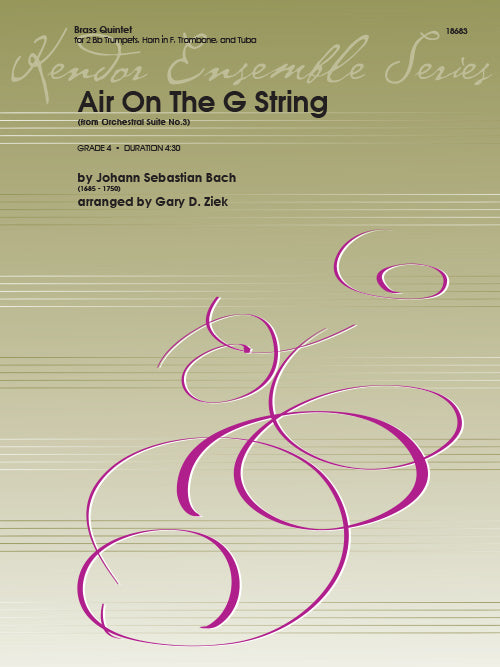 Bach - Air on the G String (from Orchestral Suite No. 3) - Brass Quintet - Grade 4