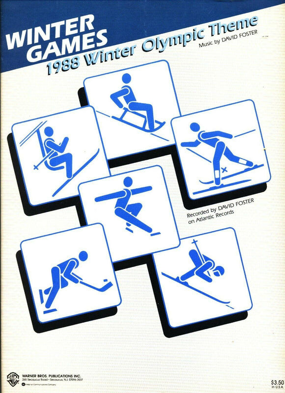 Winter Games 1988 (Winter Olympic Theme) - David Foster, Piano Solo (OUT OF PRINT)