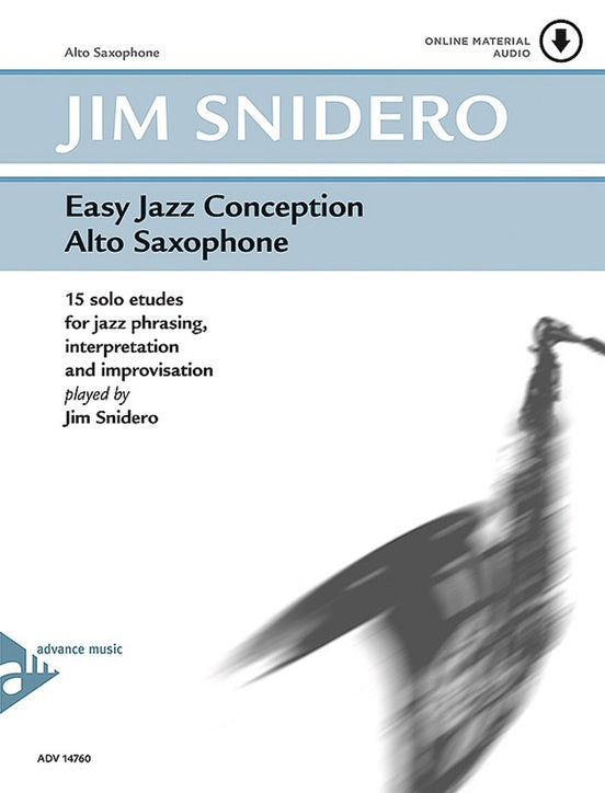 Snidero - Easy Jazz Conception Alto Sax Book/CD