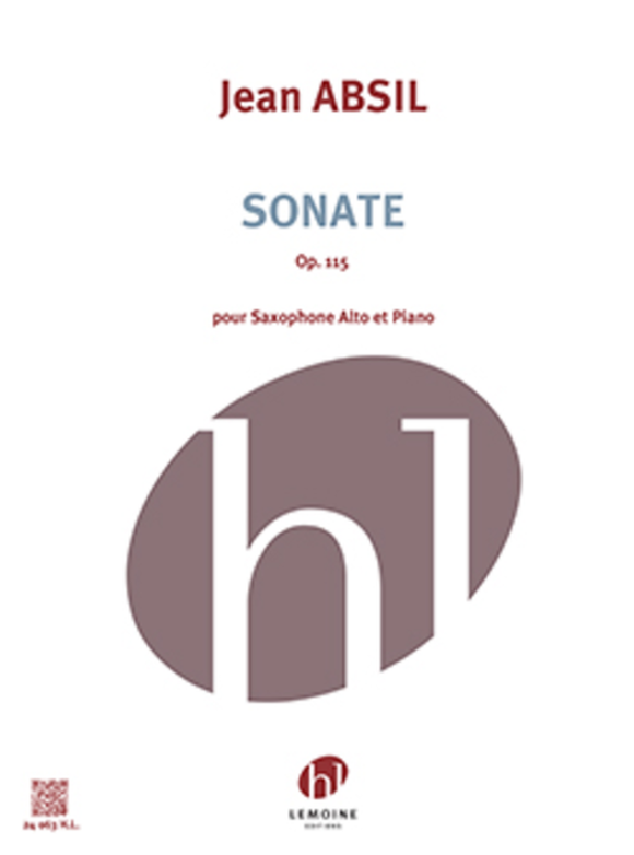 Sonate Op.115 for Alto Saxophone & Piano - Jean Absil