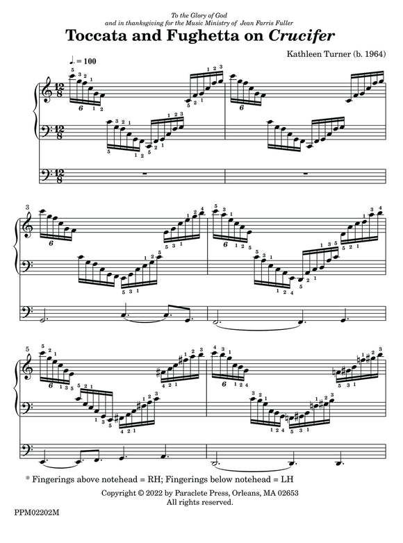 Toccata and Fughetta on Crucifer for Organ - Kathleen Turner