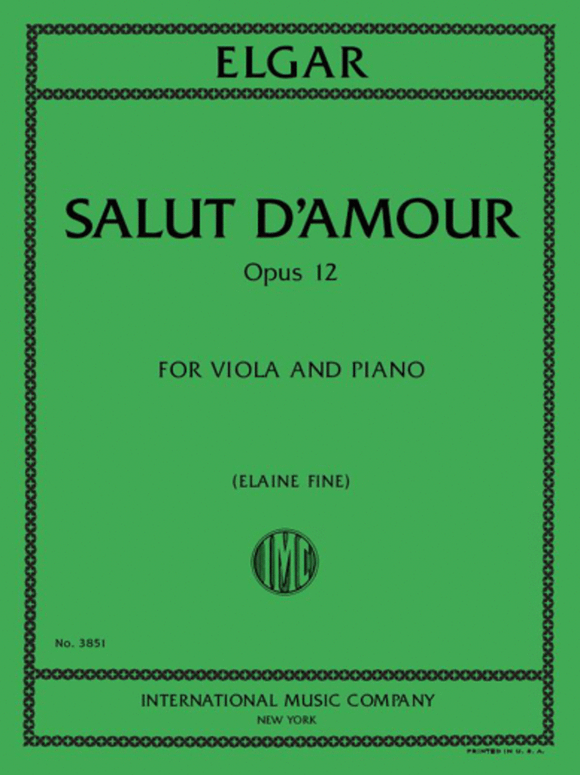 ELGAR, Edward - Salut d’amour, Opus 12 for Viola and Piano (Fine)