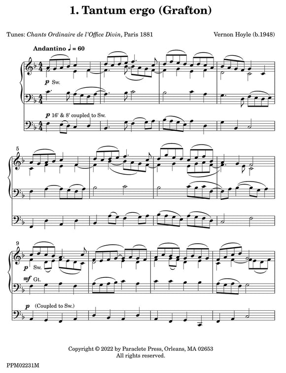 Six Improvisations on Communion Hymn Tunes for Organ - Vernon Hoyle