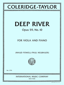 Coleridge-Taylor - Deep River Op. 50, No. 10 for Viola and Piano (Powell/Neubauer)