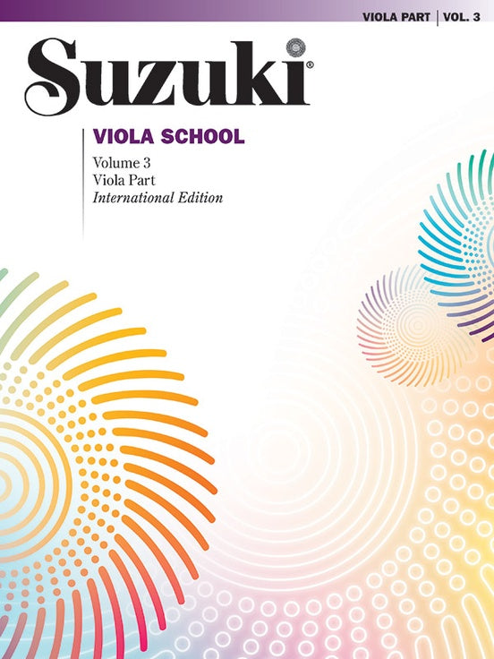 Suzuki Viola School Viola Part, Volume 3 (International Edition)