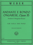 Weber - Andante e Rondo Ongarese, Op. 35 (Andante & Hungarian Rondo) for Viola and Piano (Primrose)