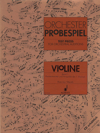 Test Pieces for Orchestral Auditions - Violin Volume 1 Excerpts from the Operatic and Concert Repertoire (ed. Boerries)