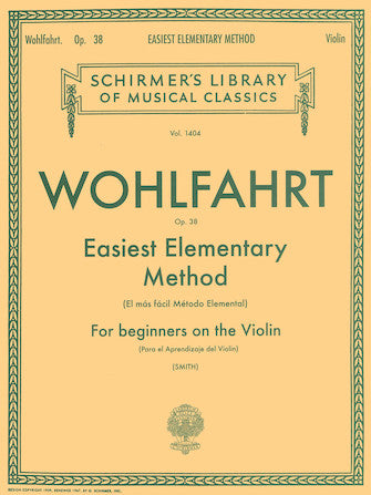 Wohlfahrt - Easiest Elementary Method for Beginners, Op. 38 Violin