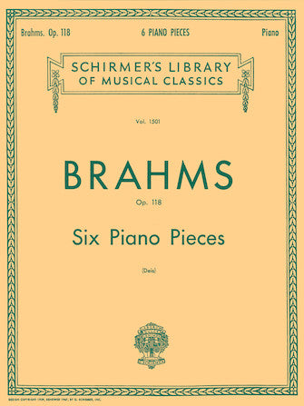 Brahms - Six Piano Pieces, Op. 118 Piano Solo (Deis)