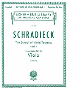 Schradieck - School of Violin Technics, Op. 1 - Book 1 Trans. for Viola (Lifschey)