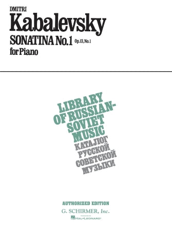 Kabalevsky - Sonatina No. 1, Op. 13 Piano Solo (Vosgerchian)