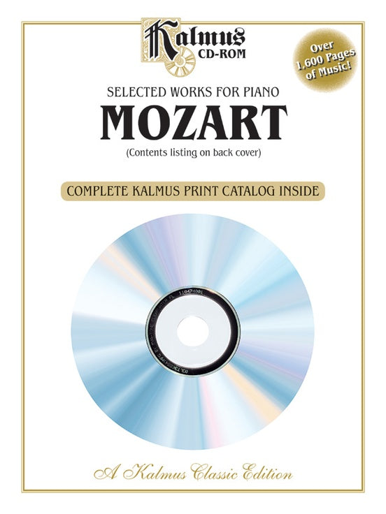 Mozart - Selected Works for Piano CD-ROM (OUT OF PRINT)