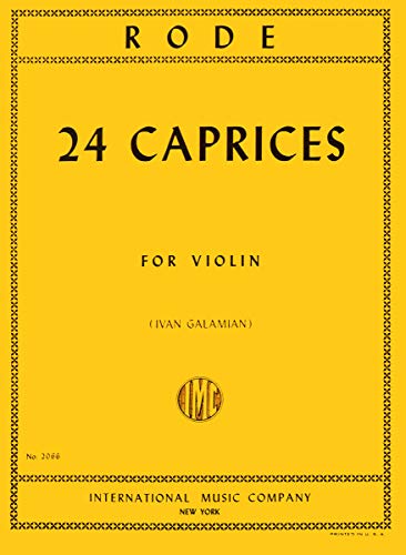 Rode, Pierre - Twenty-Four (24) Caprices ed. Ivan Galamian, Violin