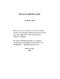 ALLAN COLIN - Encores and the Coda for Trumpet ed. Chris Scanlon