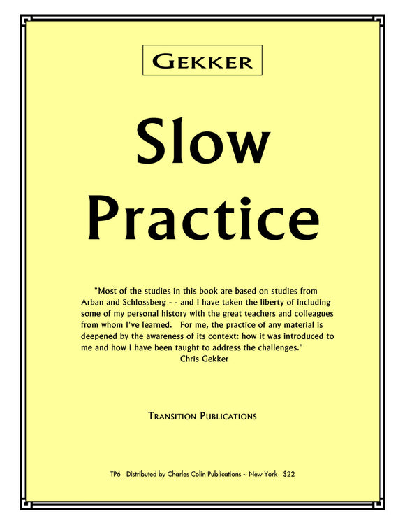 Gekker - Slow Practice for Trumpet