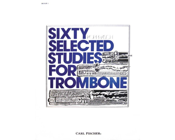 Sixty Selected Studies for Trombone - Bk. 1 Tenor Trombone - G. Kopprasch