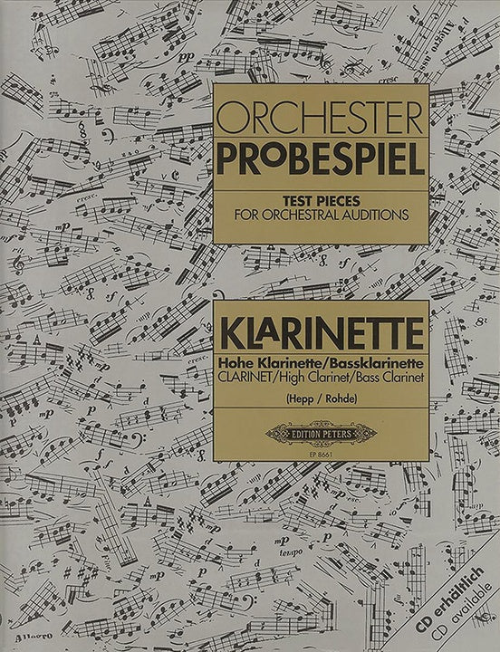 Test Pieces for Orchestral Auditions - Collection (Hepp/Rohde) - Clarinet