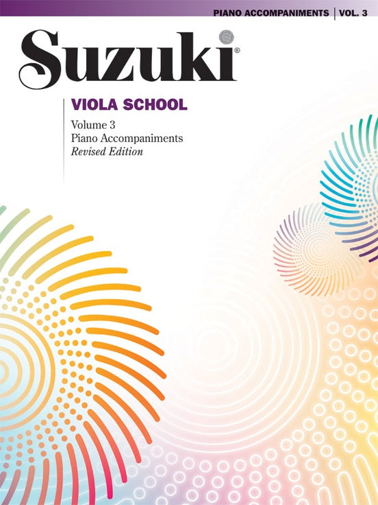 Suzuki Viola School Piano Acc., Volume 3 (International Edition)