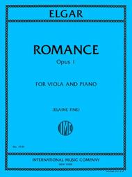 Elgar - Romance, Op. 1 for Viola and Piano (Fine)